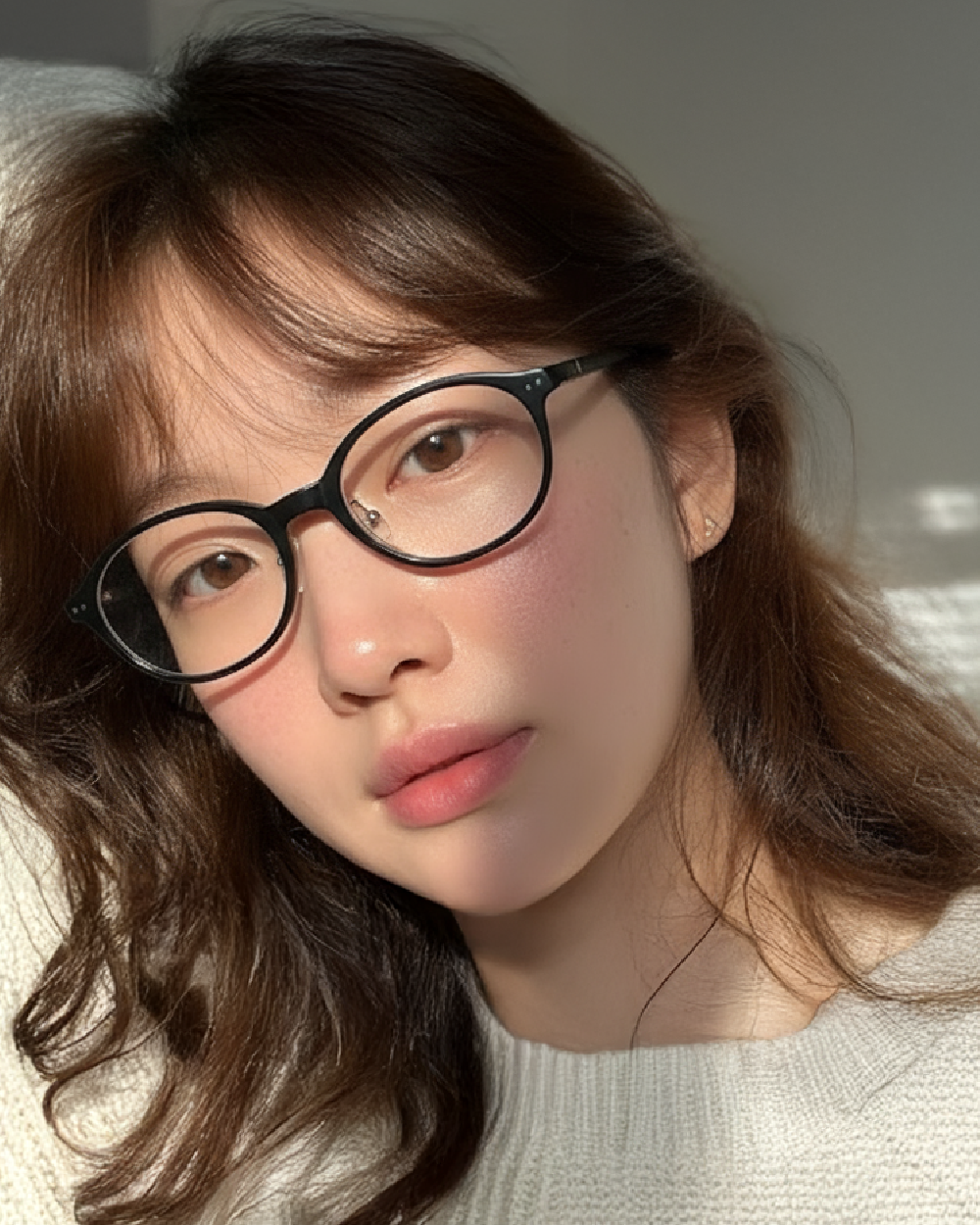 긱시크 안경 오벌 뿔테 GEEK