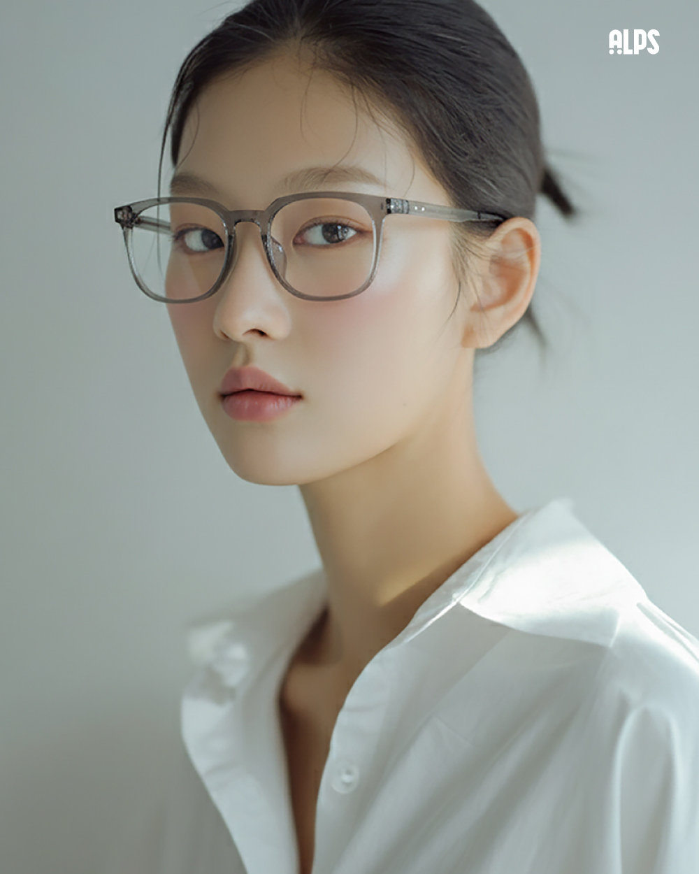 국산 그릴아미드 TR 사각 뿔테 8309