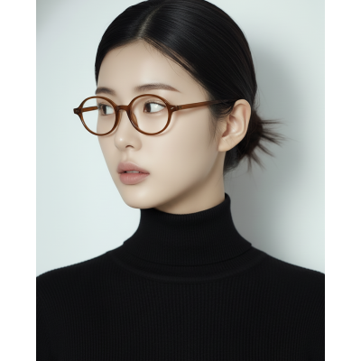 오벌형 뿔테 8909